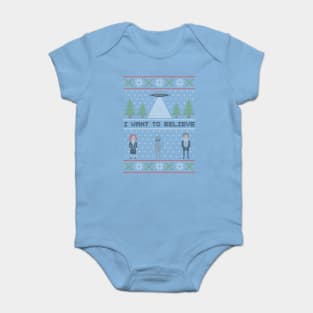 Xmas Files Baby Bodysuit